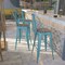 Flash Furniture Teal Metal Barstool, 30", PK4 4-ET-3534-30-CB-WD-GG - alternate 1